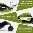 thumbnail image 3 of Pre-Rigged Jig Head Fishing Lures, Soft Jointed Swimbaits for Bass Fishing, Great Weedless Bass Lures, Tadpole Lure with Spinner, Walleye Shad Baits, Fishing Jigs for Freshwater and Saltwater, 3 of 6