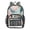 Turtles with Pink Flowers, variant on PVC Transparent Backpacks Clear Backpack for Travel and Outings Red White and Blue Stars Pattern
