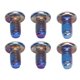 thumbnail image 4 of Tornillos de disco de freno de bicicleta de montaña de acero de titanio M5x10 mm de colores, pernos de cabeza universales T25 para bicicletas, 4 of 8