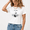 1-White, variant on Women Skeleton Hand Thumbs Up Crop Tee I am Fine Meme Shirt Drowning Bones Graphic Top Funny Dark Humor Summer Casual Tee