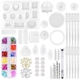 thumbnail image 1 of Moules en Résine, 149 Pcs Moules de Coulée en Silicone et Trousse d'Outils pour Résine de Bijoux, 1 of 8