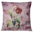 thumbnail image 1 of S4Sassy Floral Print Pink Home Decorative Pillow Case Square Cushion Cover - Choose Size, 1 of 4