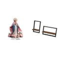 thumbnail image 1 of Adorno De Mesa Independiente De Acrílico Con Base Y Estantes Flotantes De Madera Para Pared, Ideal Para Decoración Moderna Y Rústica Del Hogar, Fiestas, Dormitorio, Cocina U Oficina., 1 of 8