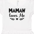 thumbnail image 4 of Inktastic Mamaw Loves Me Grandchild Girls Baby Dress, 4 of 5
