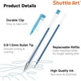 thumbnail image 6 of 360 Pack Paint Gel Pens Set, Shuttle Art 180 Colors Gel Pen Set Plus 180 Color Refills for Adult Coloring Books Doodling Drawing Art Markers, 6 of 9