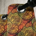 thumbnail image 3 of Ambesonne Paisley Grommet Curtain, Art Deco Oriental Flowers, 50" x 72", Reseda Green Orange, 3 of 6
