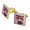 Gold, variant on Batman Catwoman Cute Chibi Character Square Cufflink Set - Silver or Gold