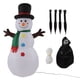 thumbnail image 2 of Decoración inflable del muñeco de nieve de la Navidad enchufe elegante 110-240V de los EEUU del poliéster del muñeco de nieve inflable para interior ANGGREK Otros, 2 of 8
