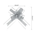 thumbnail image 2 of Unique Bargains 10pcs 11 Inch Extra Large Pull Bow Gift Wrapping Big Organza Bows Ribbon Grey for Wedding Baskets Presents, 2 of 6