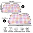 thumbnail image 3 of Balery Heart Buffalo Plaid Windshield Sun Shade, Car Front Window Sunshade Cover ,Automotive Interior Portected Blocks Uv Rays For Car Pickup Truck Suv Accessories- Medium, 3 of 7