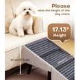 thumbnail image 5 of 17.13" H Dog Stairs for Small Dogs, 2-in-1 Pet Steps & Ottoman - Foldable Dog Stairs for Couch, Non-Slip Wooden Pet Stairs for Puppy Senior Injured Dogs, 5 of 6