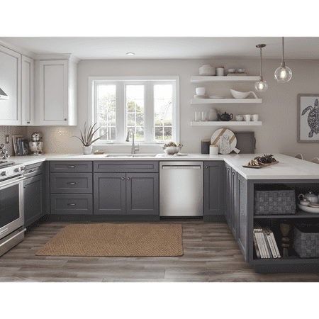 KitchenAid - 24" Front Control Built-In Dishwasher with Stainless Steel Tub, ProWash, 47 dBA - Stainless Steel