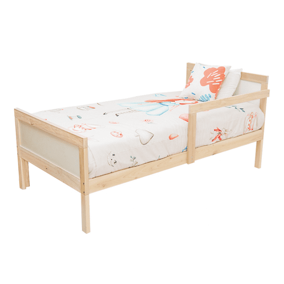 kit mobiliario muebles infantiles cama individual con patas moderna infantil de madera kit nordico montessori