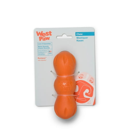 UPC: 0747473760481 | West Paw Zogoflex Rumpus Small 5.25  Dog Toy Tangerine