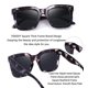 thumbnail image 5 of Gafas de sol FEISEDY retro cuadradas grandes para mujer B2486, 5 of 9