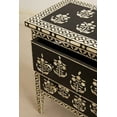 thumbnail image 3 of Paisley Bone Inlay Chest of Drawers Black, Paisley Inlay dresser, Bone inlay dresser, bone inlay vanity, Bone Inlay commode, 3 of 3