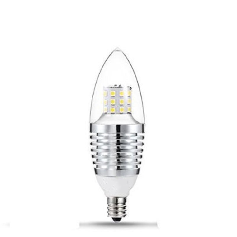 LED Candelabra Bulb Base E12 7W Daylight White 60006500K LED Candle