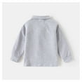 thumbnail image 3 of Dpytoraw Kids Girls Long Sleeve T Shirt Shirt Top Solid Color Undershirt Children's Clothing Toddler Boys Easter Theme Button-Up Shirts Size 3-4 Years, 3 of 3