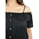 thumbnail image 4 of Blusa Campesina con Tirantes Zenobia Tallas Extras 11016 Negro Talla 40, 4 of 6