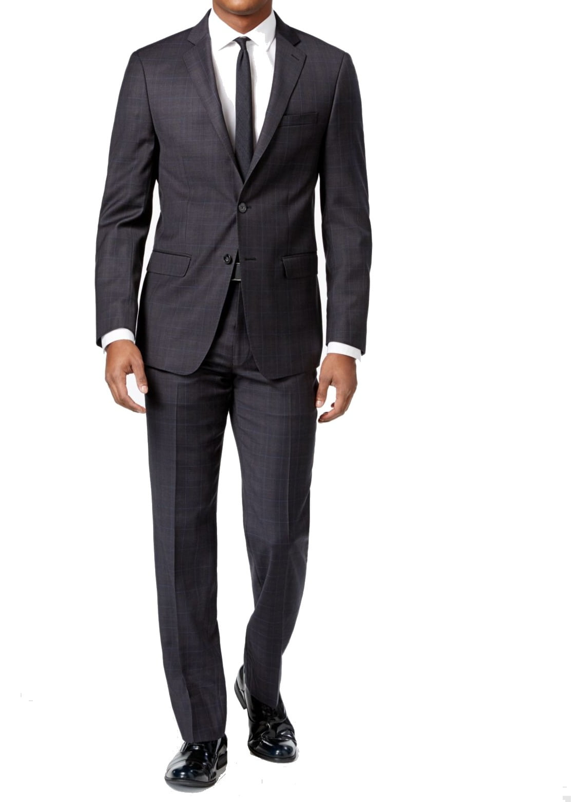 Calvin Klein Calvin Klein NEW Gray Men Size 42 L Two Button Wool