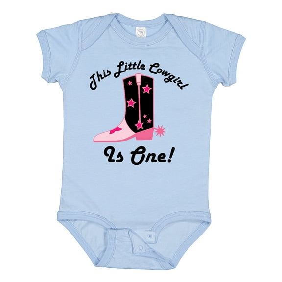 Inktastic 1st Birthday Cowgirl is One Girls Baby Bodysuit