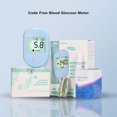 thumbnail image 3 of Probador de glucosa en sangre 50 tiras reactivas Kit de prueba de azúcar en sangre Lectura alta y baja Control deslizante de eyección automática gratuito para el hogar para la ANGGREK Otros, 3 of 8