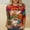 Multicolor2, variant on Simua Merry Christmas Shirt for Women Christmas 3/4 Sleeve Crewneck Pullover Holiday Cute Graphic Winter Blouse Tops