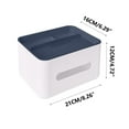 thumbnail image 3 of Ycandiee Rectangular Tissue Box - Multifunctional Tissue Holder with Organizer for Desktop Livingroom Bedroom Home Office, 3 of 7