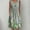 Green, variant on Patlollav Womens Summer Casual Round Neck Sleeveless Folding with Pocket Print Dresses