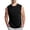 Black, variant on Taqqpue Men's Workout Tank Tops Casual Crew Neck Sleeveless Shirts Quick Dry Muscle Training Sports Gym Running Athletic Tees Summer Solid Color Beach T Shirts