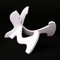 thumbnail image 1 of Guitar Stand - Guitar Stand X-frame Style Portable String Instrument Holder - Wood Ukulele Stand Holder (White), 1 of 2