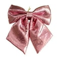 thumbnail image 2 of Sparkling Sequined Christmas Bow, Glittering Holiday Accent for Tree Topper and Gift Wrapping, Versatile Decoration for Door and Party Settings(Pink), 2 of 6