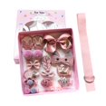 thumbnail image 1 of 18PCS Kids Hair Accessories Kit Assorted Hair Barrettes Hair Ties with Ribbon, 1 of 10