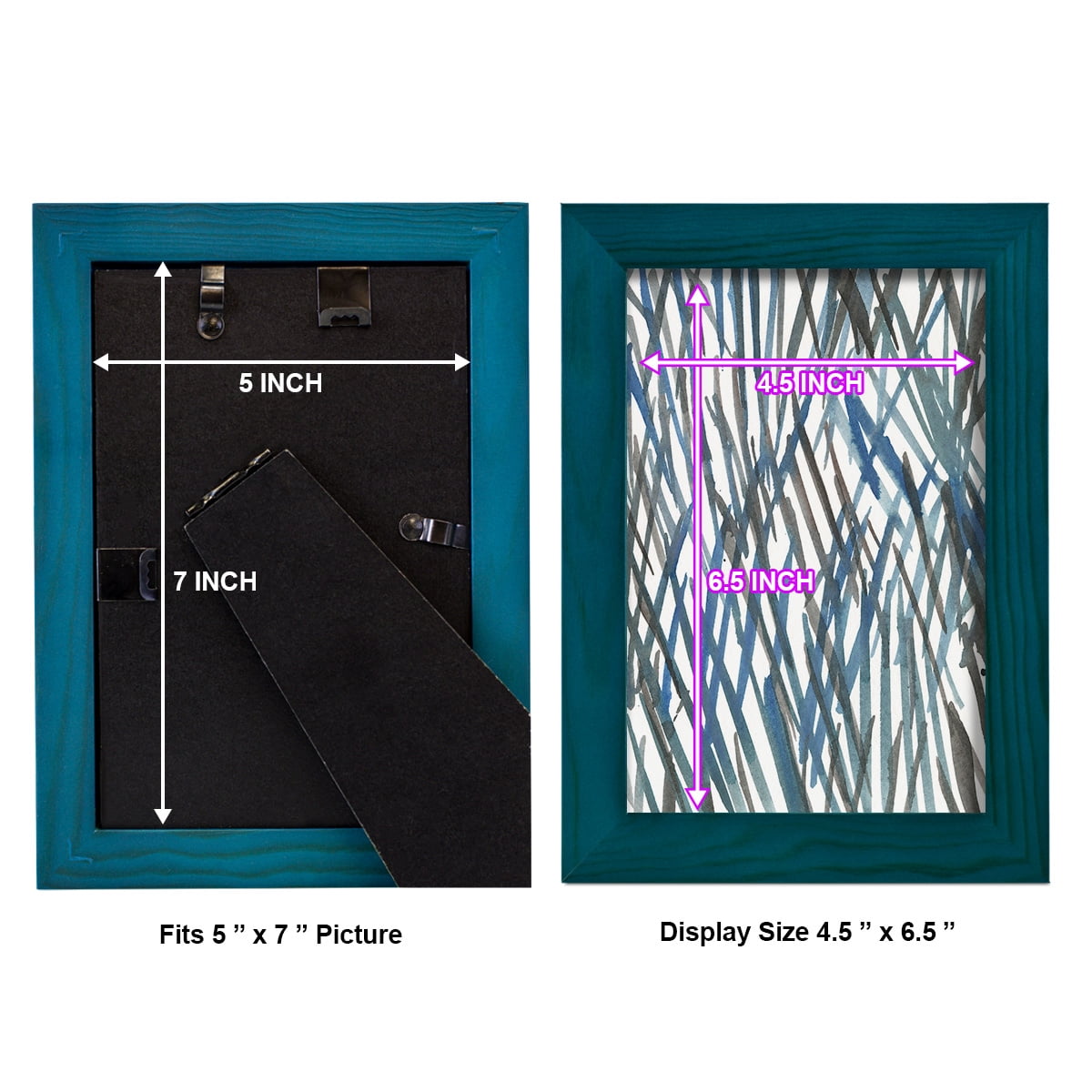 Blue Grass II - Framed Print w/glass - Ocean Blue