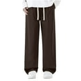thumbnail image 2 of Styesk Men's Pants Men's Solid Color Pocket Work Pants Straight Leg Pants, 2 of 6