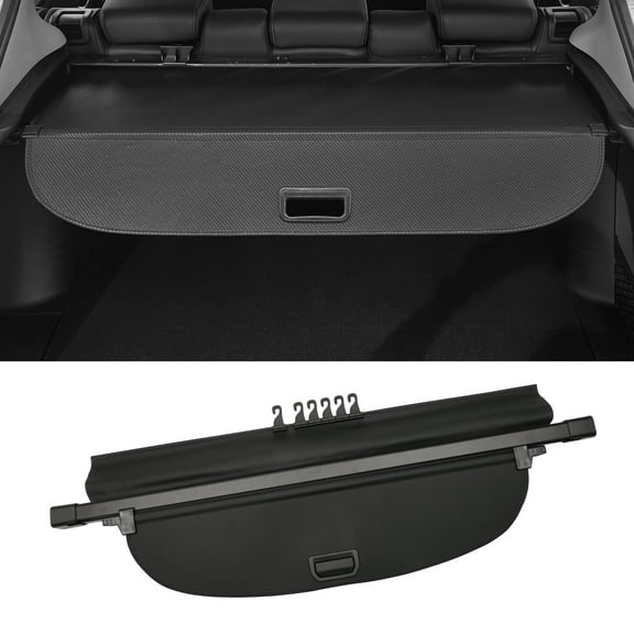 Unique Bargains PU Retractable Cargo Cover for Honda CRV 17-22 5 Seater Rear Luggage Security Shield Shade Gloss Black