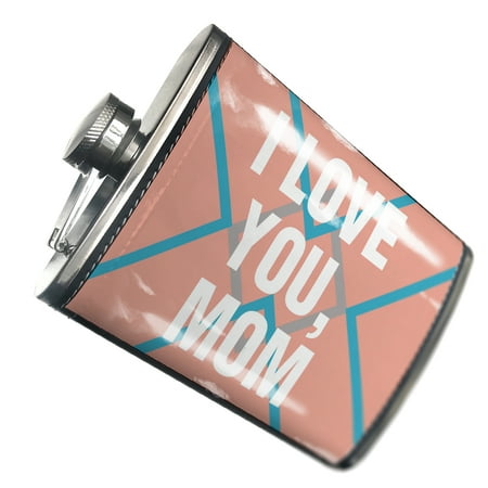 

NEONBLOND Flask I Love You Mom Mother s Day Bold Coral Design