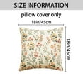 thumbnail image 6 of Unique Bargains 2 Pcs Floral Decoration Throw Pillow Cover Flower-4 18" x 18", 6 of 6