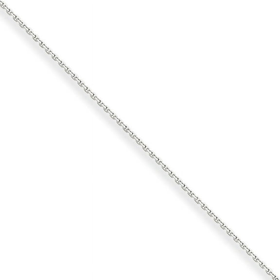 Primal Gold 10 Karat White Gold .8mm Diamond Cut Cable Chain