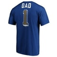 thumbnail image 3 of Men's Royal Kansas City Royals Number One Dad T-Shirt, 3 of 3
