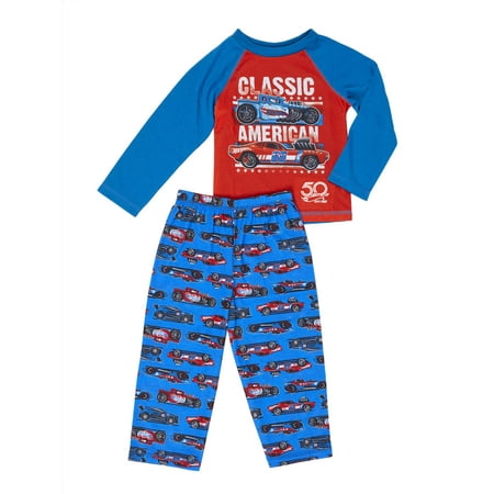 Hot Wheels Long Sleeve Top & Pants Pajamas, 2pc Set (Toddler (Top Gear Best Hot Hatch)
