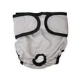 thumbnail image 3 of opvise Adjustable Fastener Tape Elastic Waterproof Washable Cotton Crotch Dog Menstrual Pants Pet Physiological Pants Grey, 3 of 8