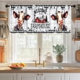 thumbnail image 3 of Laundry Room Window Valance,Vintage Farmhouse Rustic Watercolor Hanging Clothes Laundry Windows Small Short Treatment Drapes for Living Room Kitchen 1 Piece,54x18 Inch, 3 of 4