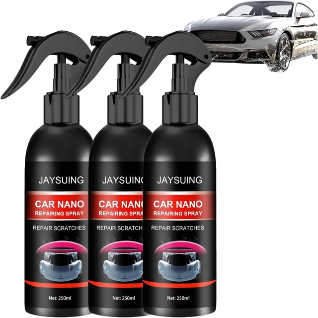 Nurafix Nano Car Spray, Nurafix Scratch Remover, Niukabang Car Nano Repairing Spray, Car Scratch Repair Nano Spray, Fast Repairing Scratch Spray, Nurafix Car Wax (5pcs,120ml)