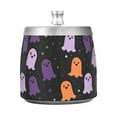 thumbnail image 7 of Yayeee Ashtray with Lid for Cigarette Smokeless Stainless Steel Home Ash Holder, Halloween Orange Ghosts, 7 of 7