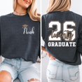 thumbnail image 2 of Custom Graduation 2026 Sweatshirt, College Senior Sweatshirt, Class of 2026 Senior, Graduation 2026 Sweatshirt - Sizes S-5XL ,Art Print JSC, 2 of 5