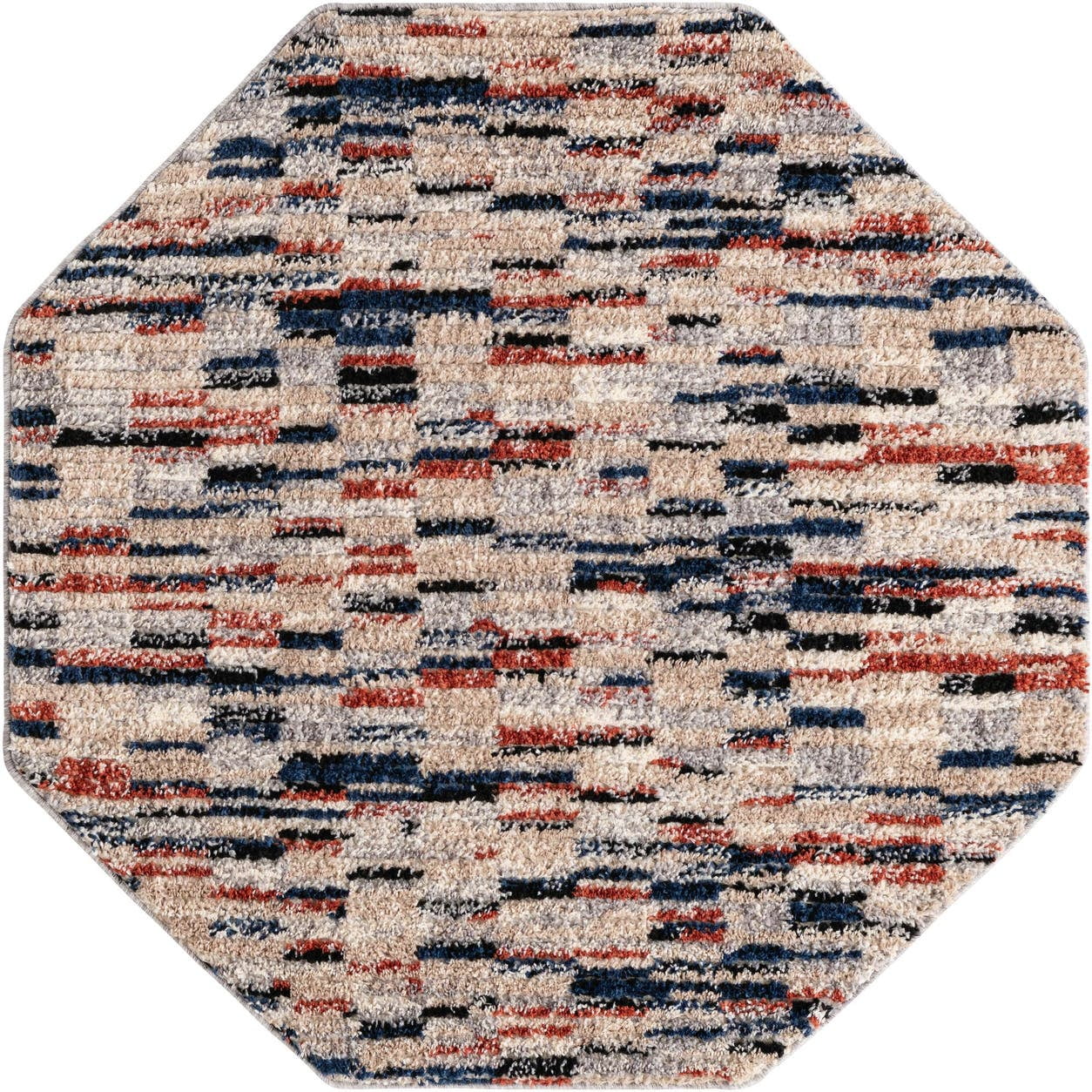 Tucson Collection Rug 4 Ft Octagon Multi Low Rug Perfect For