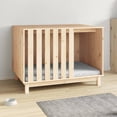 thumbnail image 3 of vidaXL Dog House Natural Wood Solid Pine Wood Medium Durable Dog House, 3 of 7