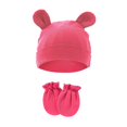 thumbnail image 1 of Cute Bear Hospital Hats No Scratch Mittens Set For Winter Autumn Daily Wear, 1 of 5
