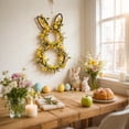 thumbnail image 7 of Idyllic Decorative Artificial Easter Bunny, Forsythia, Speckled Eggs Wreath, Multicolor, 7 of 7